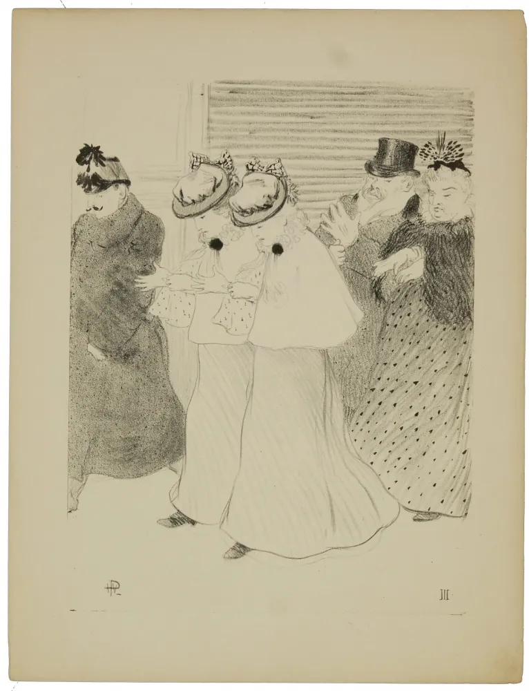 Lithograph Hermann-Paul - 3. Gens comme il faut 