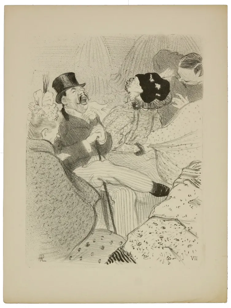 Lithograph Hermann-Paul - 7. Les Fiancés