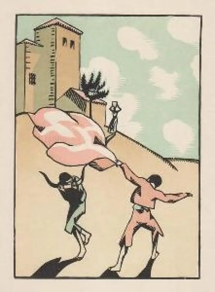 Woodcut Hermann-Paul - Douze dessins pour amour de Goya, composés et gravés par Hermann-Paul