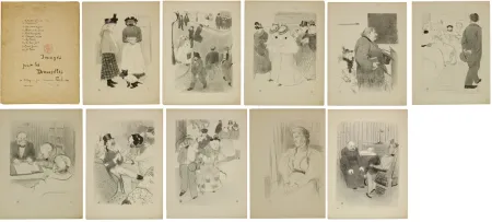 Lithograph Hermann-Paul - Images pour les Demoiselles