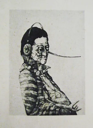 Etching And Aquatint Hernandez - Caballero del eterno retorno