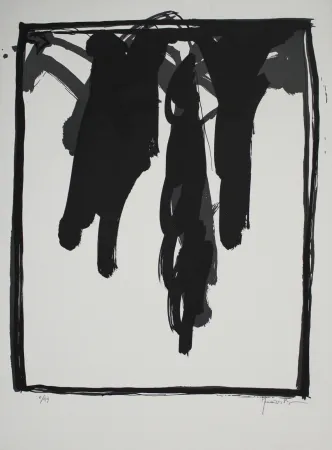 Lithograph Hernandez Pijuan - A.L. Barcelona-III