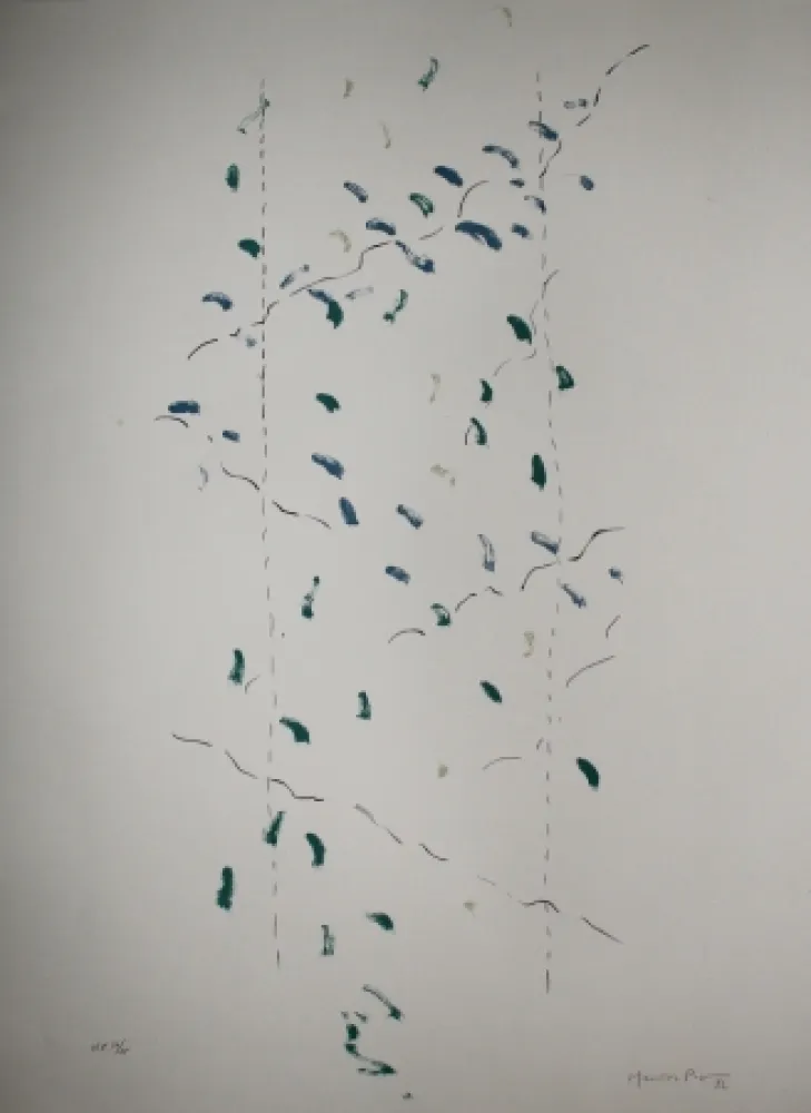 Lithograph Hernandez Pijuan - A.L. Osaka (avant-la-lettre Osaka)