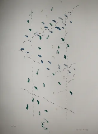 Lithograph Hernandez Pijuan - A.L. Osaka (avant-la-lettre Osaka)