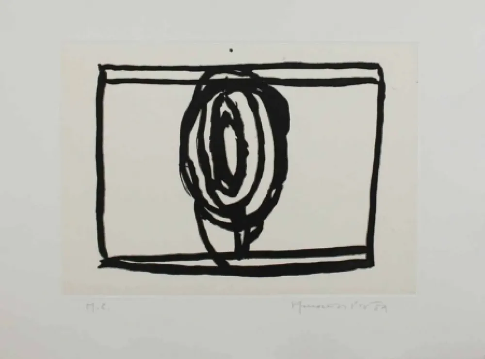 Aquatint Hernandez Pijuan - Arbres 2