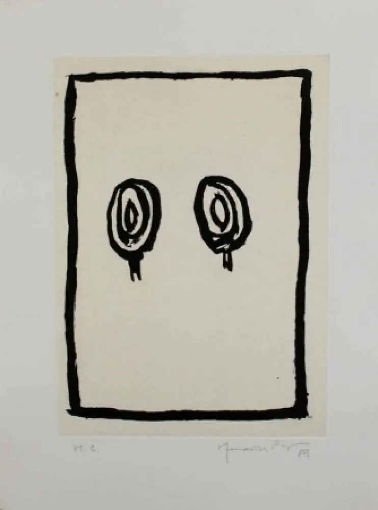 Aquatint Hernandez Pijuan - Arbres 3