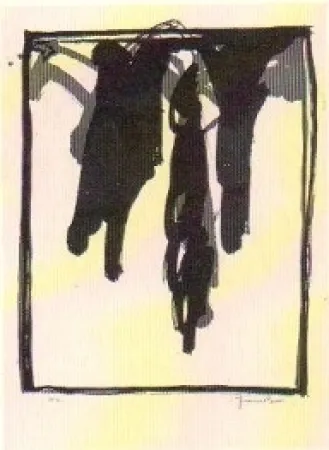 Lithograph Hernandez Pijuan - Barcelona 85