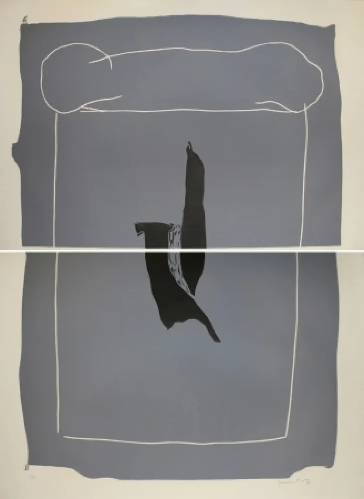 Linocut Hernandez Pijuan - Camí (Road)