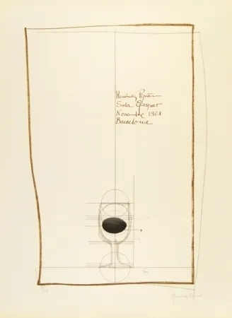 Lithograph Hernandez Pijuan - Cartel exposición Sala Gaspar