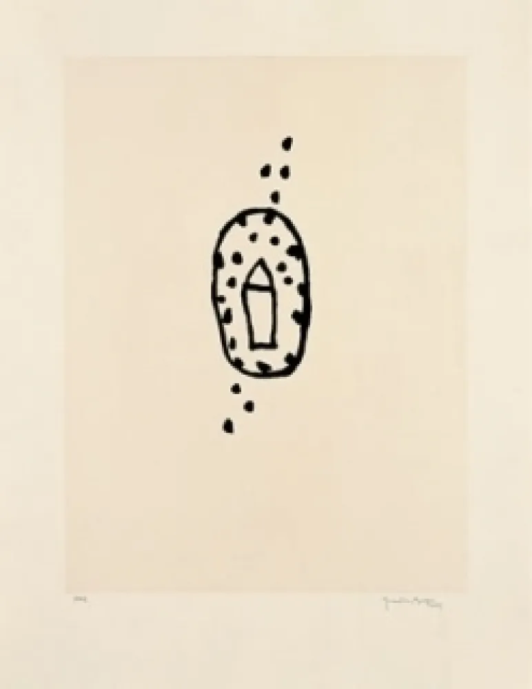 Etching And Aquatint Hernandez Pijuan - Casa amb jardi 2