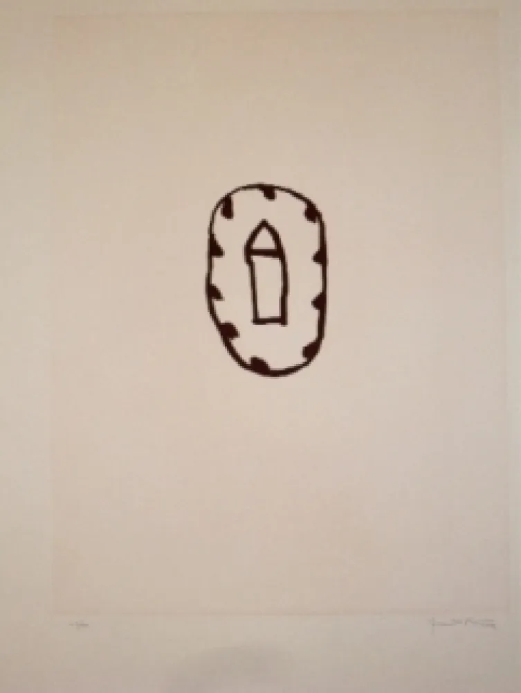 Etching And Aquatint Hernandez Pijuan - Casa amb jardi 3