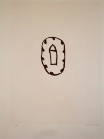 Etching And Aquatint Hernandez Pijuan - Casa amb jardi 3