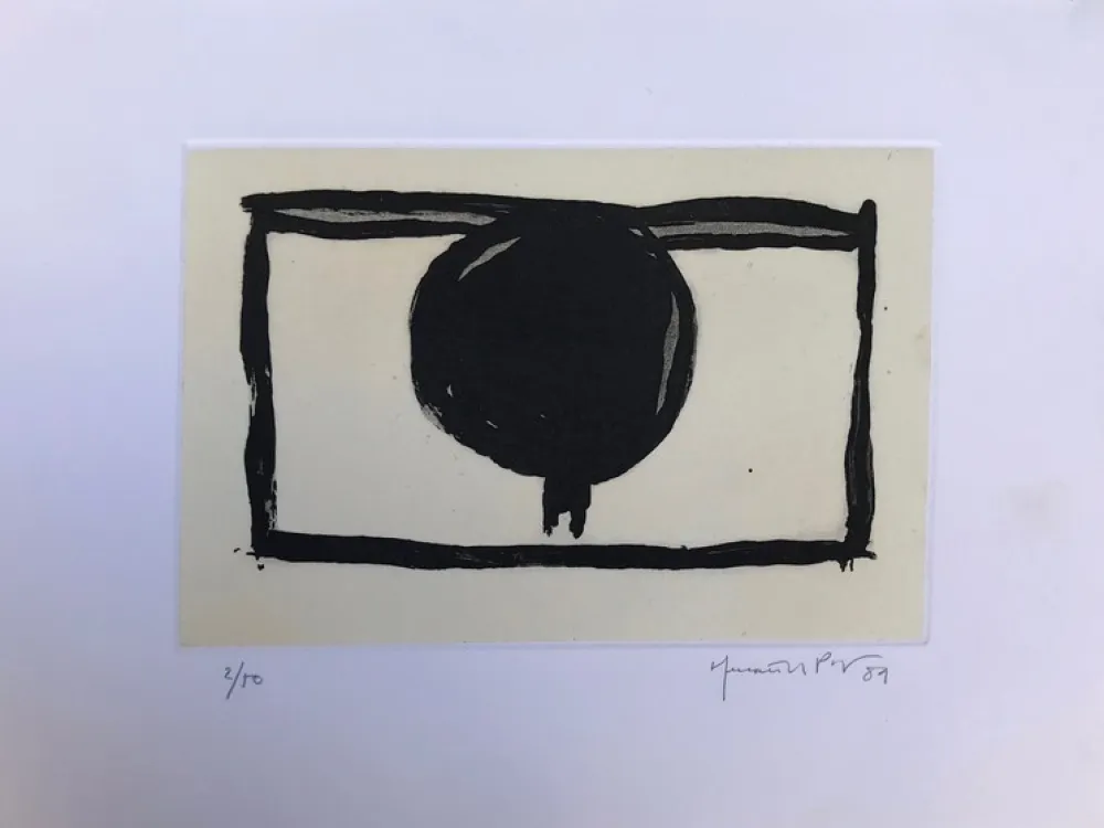 Etching Hernandez Pijuan - Dos arbres