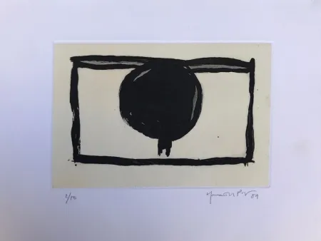 Etching Hernandez Pijuan - Dos arbres