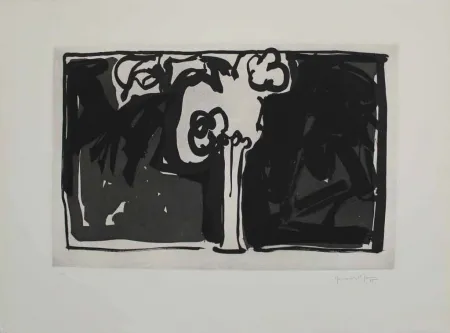 Aquatint Hernandez Pijuan - Flors I