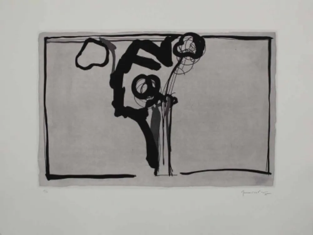 Aquatint Hernandez Pijuan - Flors II