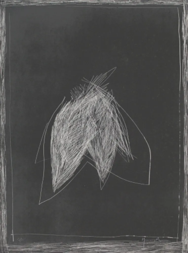 Lithograph Hernandez Pijuan - Fulles III