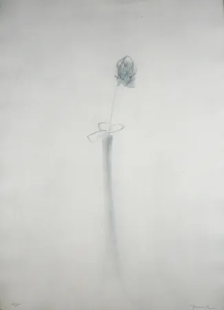 Etching Hernandez Pijuan - Gerro i flor