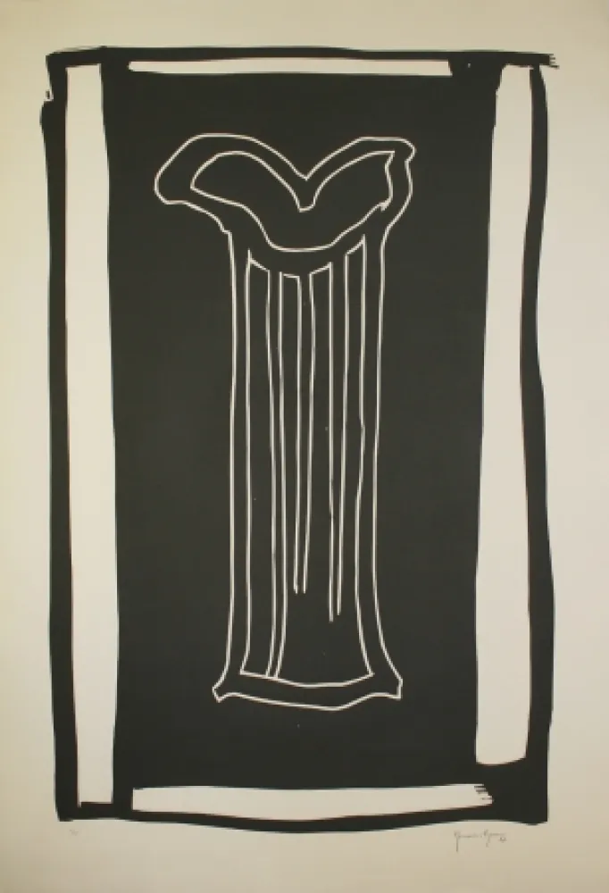 Linocut Hernandez Pijuan - Gerro (Vase)