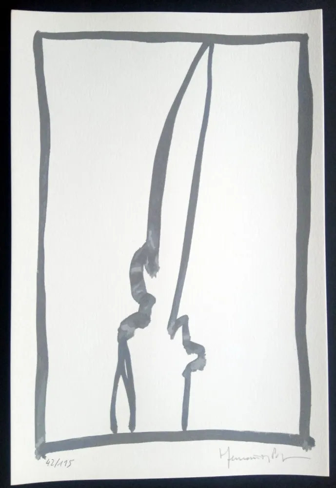 Screenprint Hernandez Pijuan - Hojas Sueltas