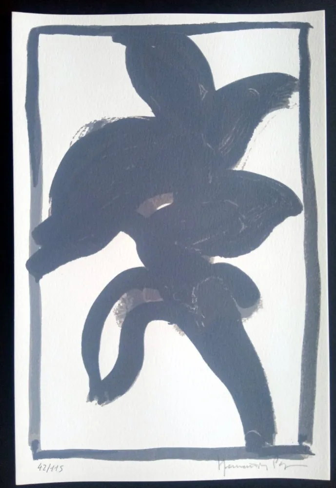 Screenprint Hernandez Pijuan - Hojas Sueltas