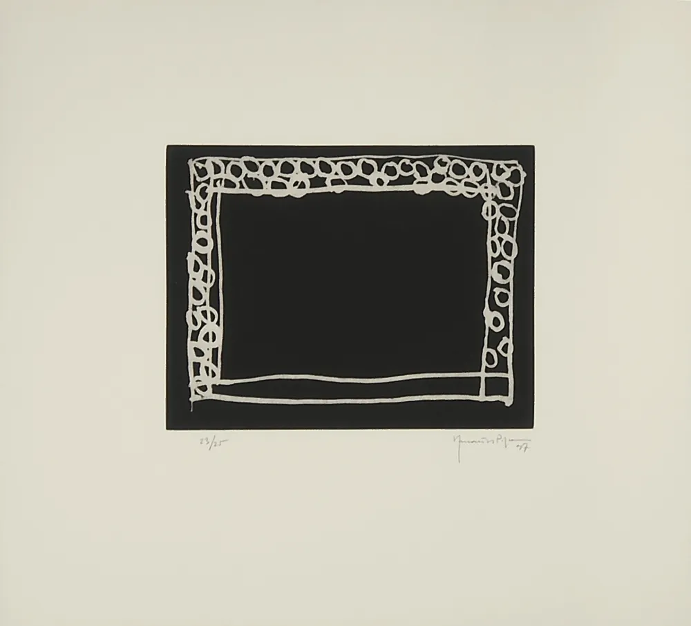 Etching Hernandez Pijuan - Jardín IV