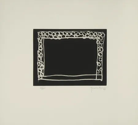 Etching Hernandez Pijuan - Jardín IV