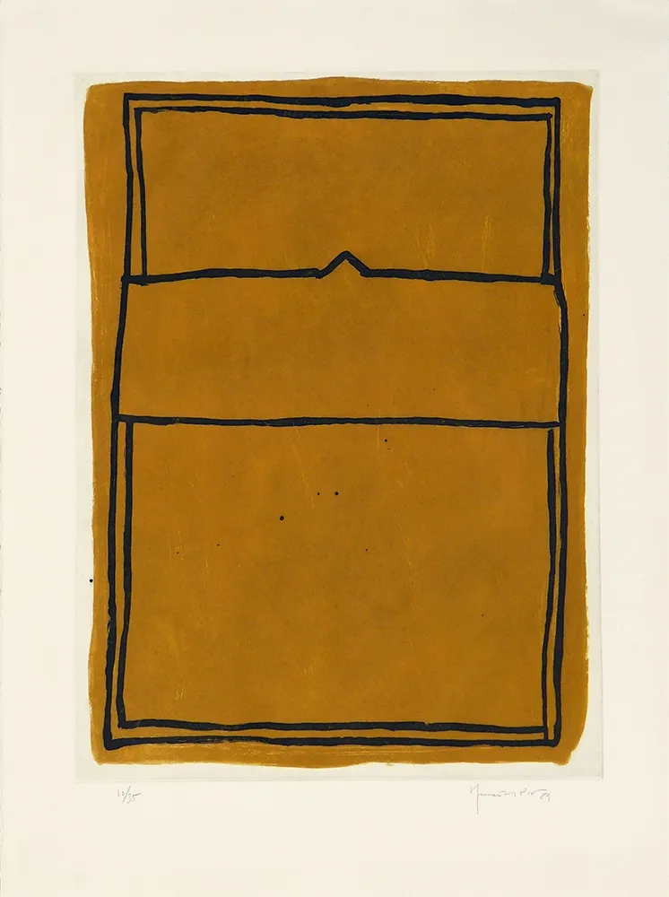 Etching Hernandez Pijuan - La casa desde la que se divisa el campo I