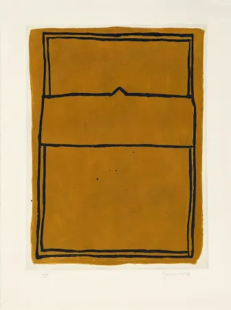 Etching Hernandez Pijuan - La casa desde la que se divisa el campo I