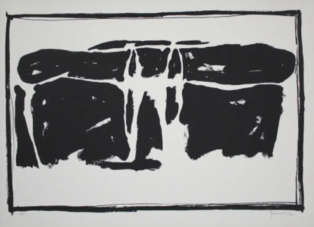 Lithograph Hernandez Pijuan - Landscape 1