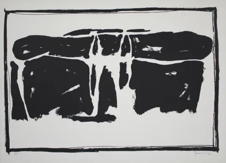 Lithograph Hernandez Pijuan - Landscape 1