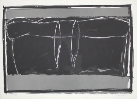 Lithograph Hernandez Pijuan - Landscape 3