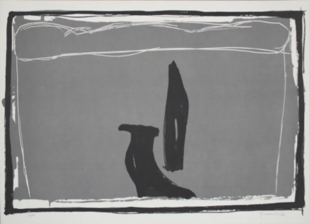 Lithograph Hernandez Pijuan - Landscape 5