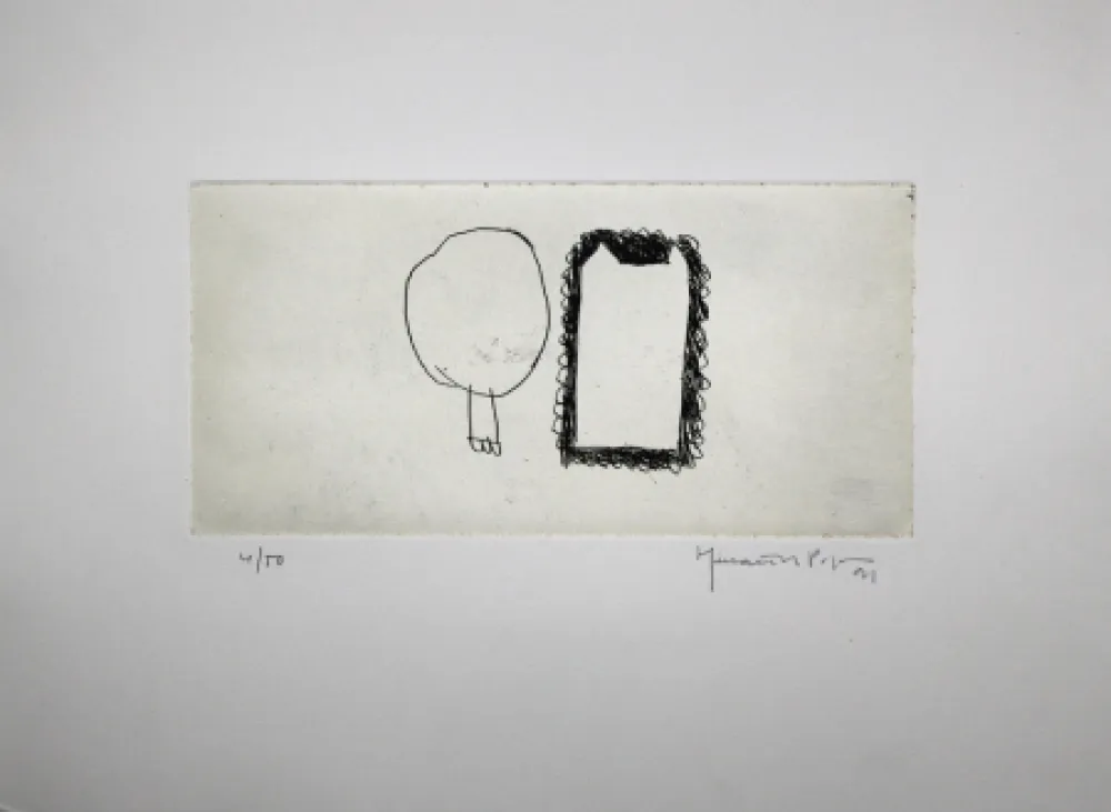 Etching Hernandez Pijuan - Memòria de la Segarra IV