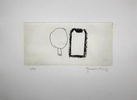 Etching Hernandez Pijuan - Memòria de la Segarra IV