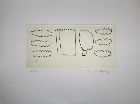 Etching Hernandez Pijuan - Memòria de la Segarra V