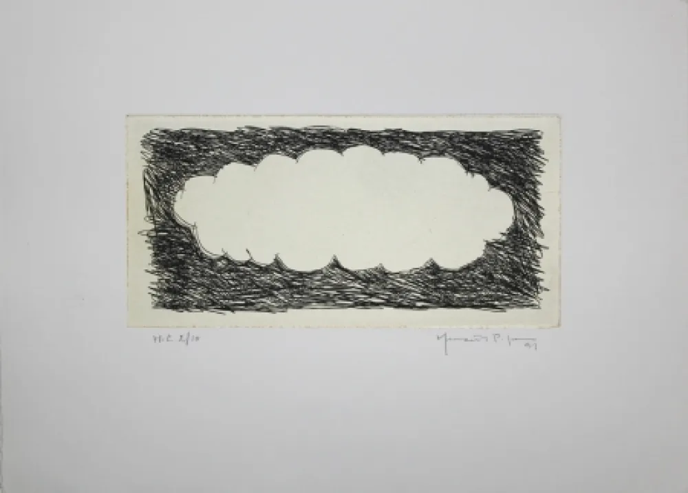 Etching Hernandez Pijuan - Memòria de la Segarra VIII