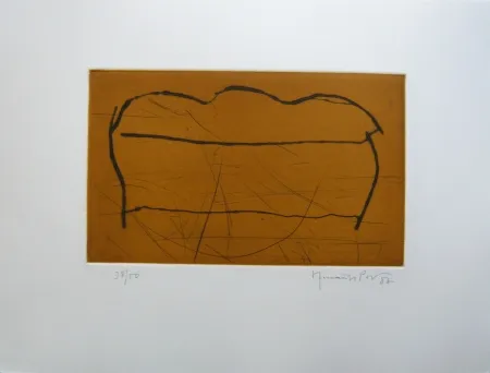 Aquatint Hernandez Pijuan - Ocre