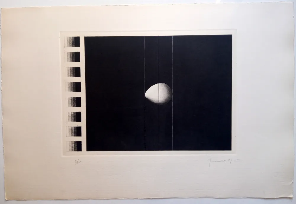 Etching And Aquatint Hernandez Pijuan - OU AMB GAMA NEGRA