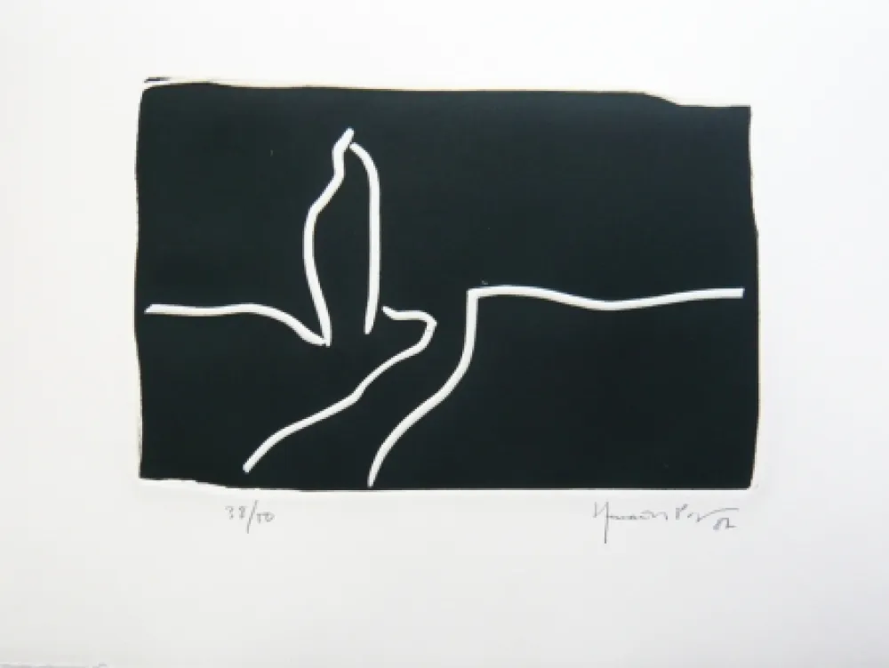 Linocut Hernandez Pijuan - Paisatge 1