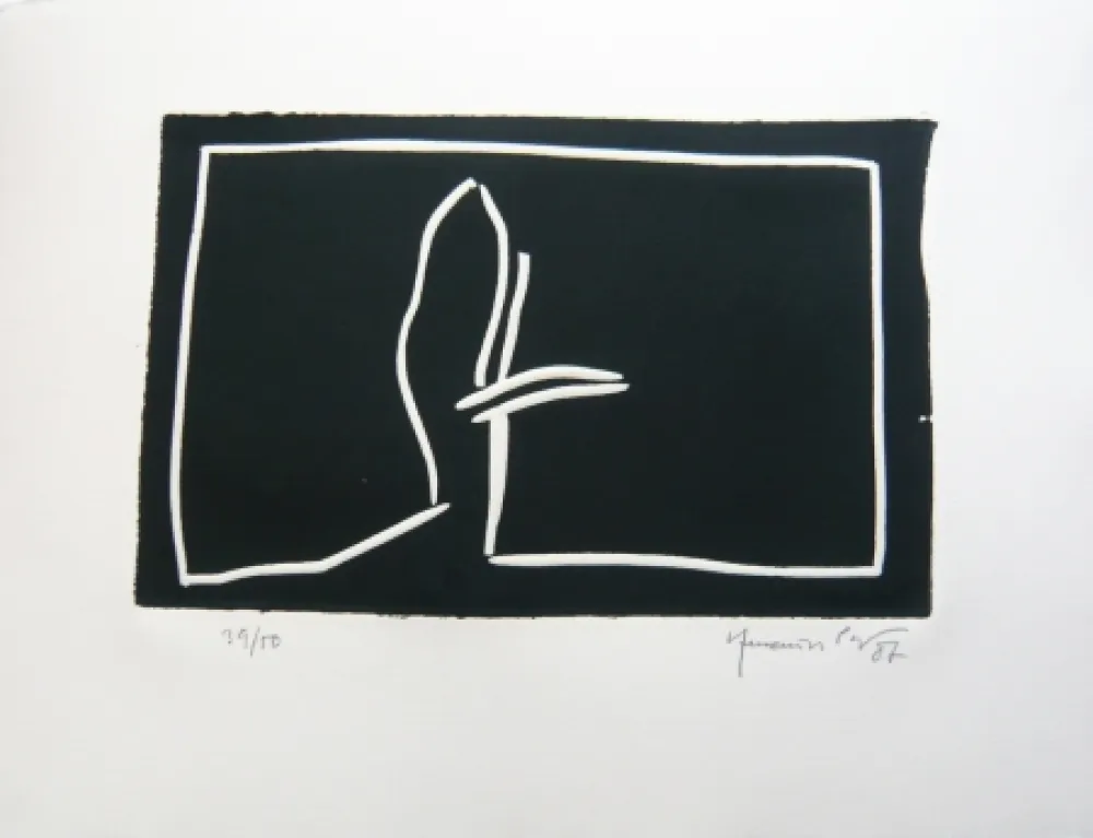 Linocut Hernandez Pijuan - Paisatge 2