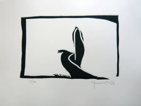 Linocut Hernandez Pijuan - Paisatge 3