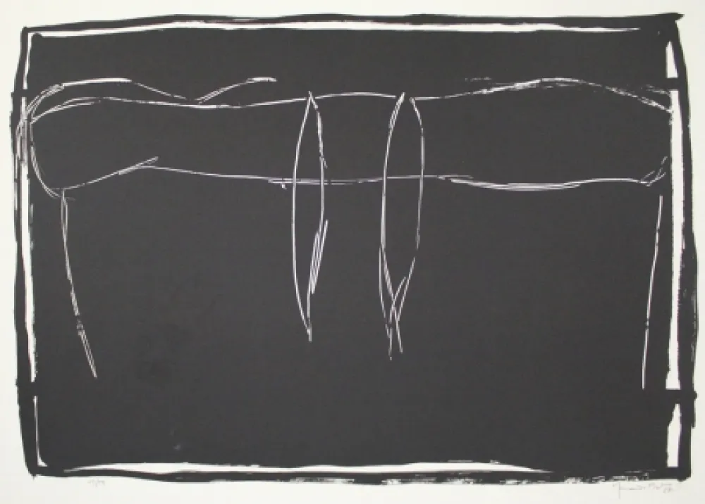 Lithograph Hernandez Pijuan - Paisatge 4 / Landscape 4