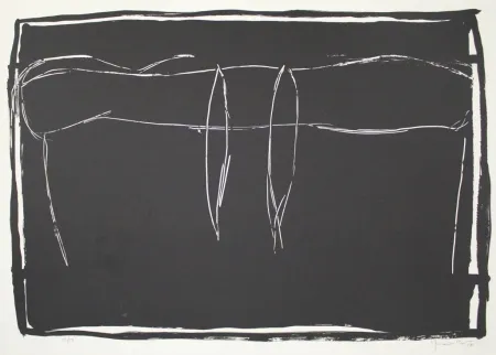 Lithograph Hernandez Pijuan - Paisatge 4 / Landscape 4