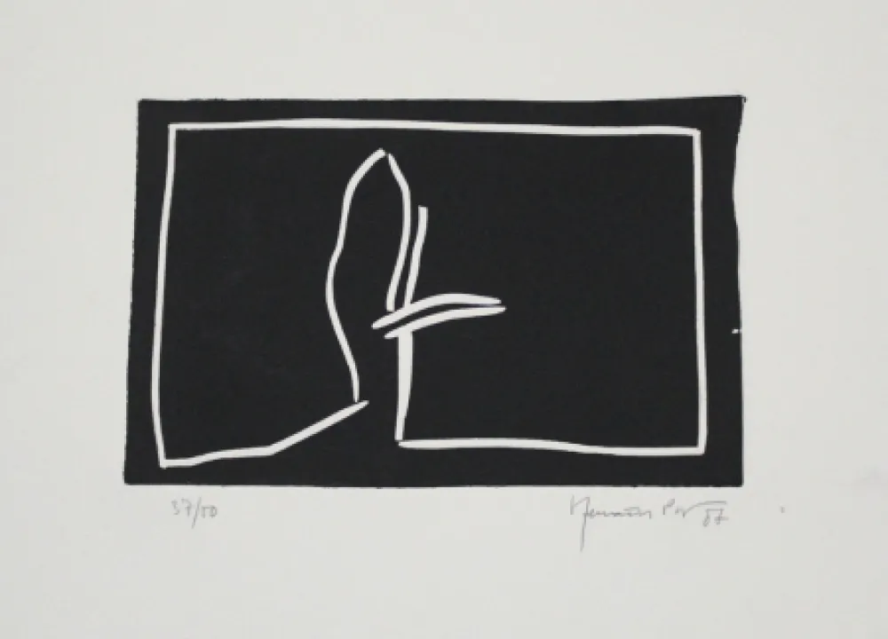 Linocut Hernandez Pijuan - Paisatge II / Landscape II