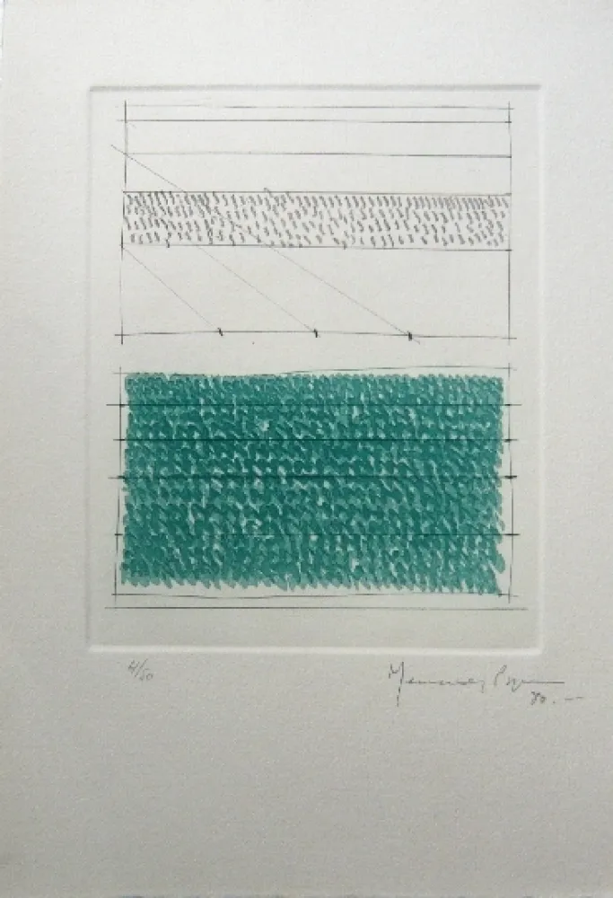 Etching Hernandez Pijuan - Polychrome 1