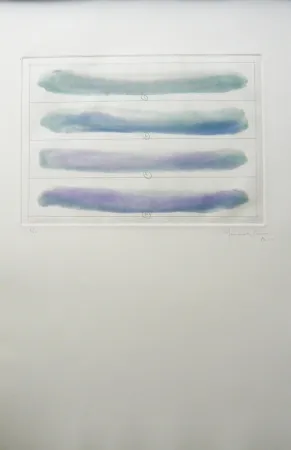 Etching Hernandez Pijuan - Polychrome 12