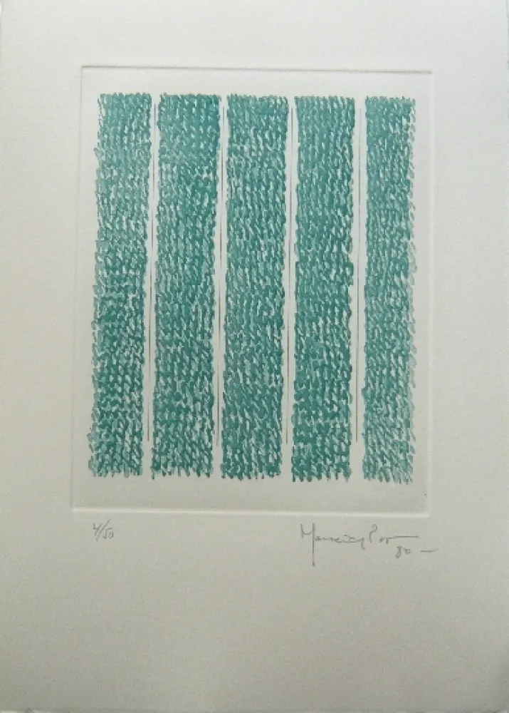 Etching Hernandez Pijuan - Polychrome 7