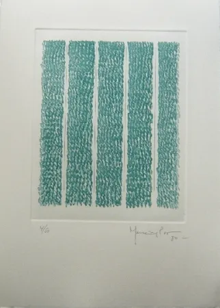 Etching Hernandez Pijuan - Polychrome 7