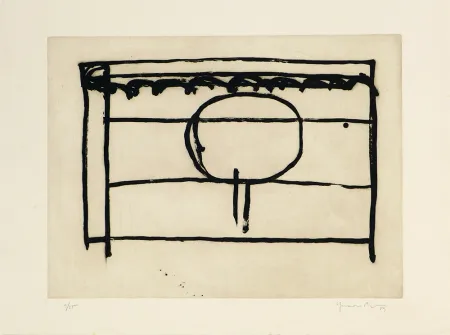 Etching Hernandez Pijuan - Recorrido para un espacio I